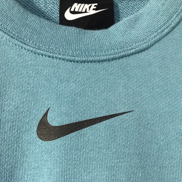 Nike swoosh crop adjustable sweatshirt blue - Picture 5 of 7